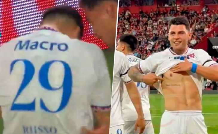 Para Miguel: la emoción de Nacho Russo tras meter un gol en Tigre vs. Newell’s